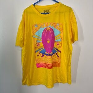 Led Zeppelin Yellow Graphic T-Shirt Extra Large XL NWOT